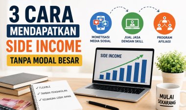 3 Cara Mendapatkan Side Income Tanpa Modal Besar