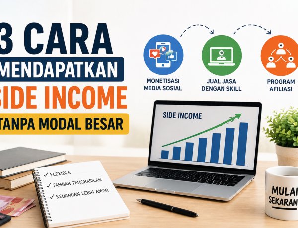 3 Cara Mendapatkan Side Income Tanpa Modal Besar
