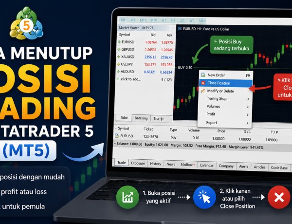Cara Menutup Posisi Trading di MetaTrader 5 (MT5)