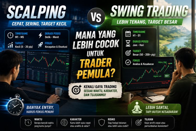 Scalping vs Swing Trading: Mana yang Lebih Cocok untuk Trader Pemula?