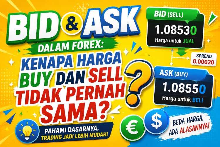Bid dan Ask dalam Forex: Kenapa Harga Buy dan Sell Tidak Pernah Sama?