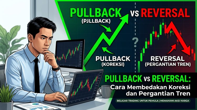 Pullback vs Reversal: Cara Membedakan Koreksi dan Pergantian Tren