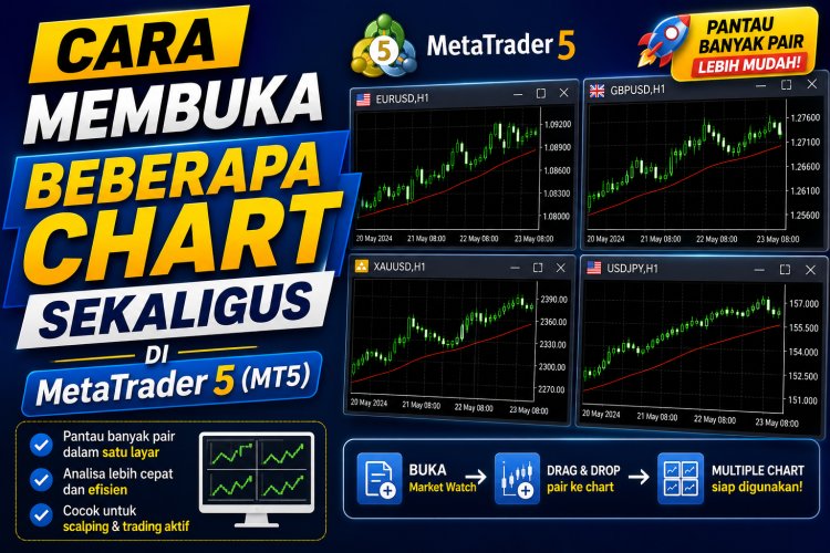 Cara Membuka Beberapa Chart Sekaligus di MetaTrader 5 (MT5)