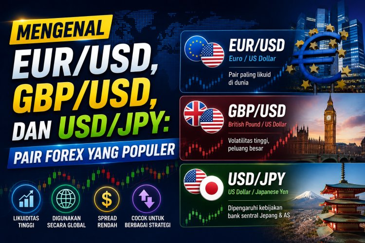 Mengenal EUR/USD, GBP/USD, dan USD/JPY: Pair Forex yang Populer