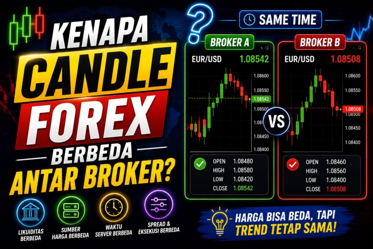 Kenapa Candle Forex Berbeda Antar Broker?