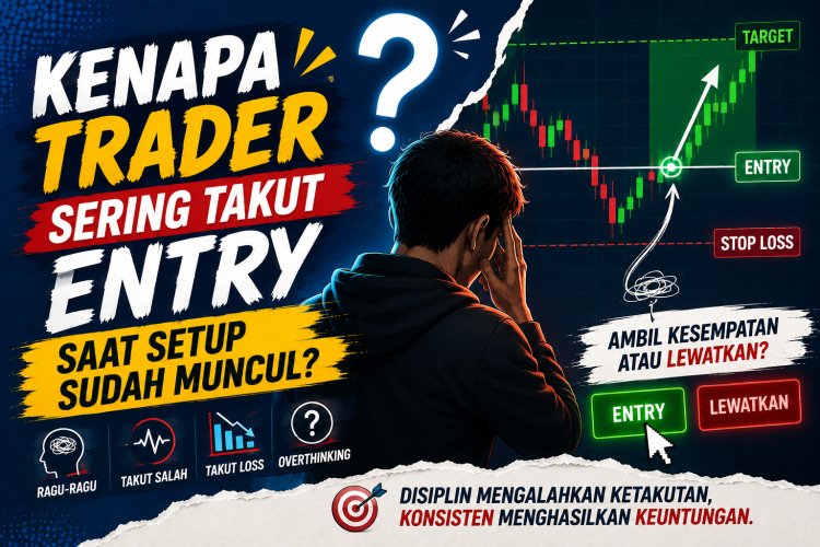 Kenapa Trader Sering Takut Entry Saat Setup Sudah Muncul?