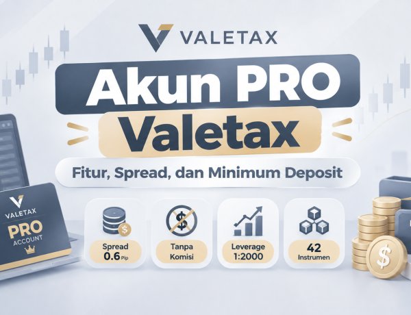 Akun PRO Valetax: Fitur, Spread, dan Minimum Deposit