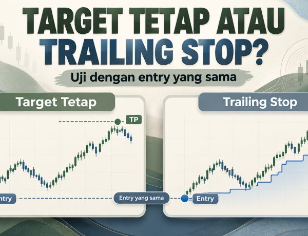 Target Tetap atau Trailing Stop? Uji dengan Entry Sama