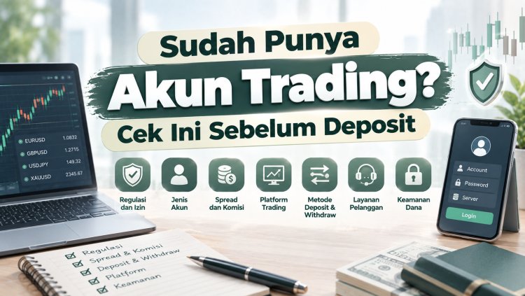 Sudah Punya Akun Trading? Cek Ini Sebelum Deposit