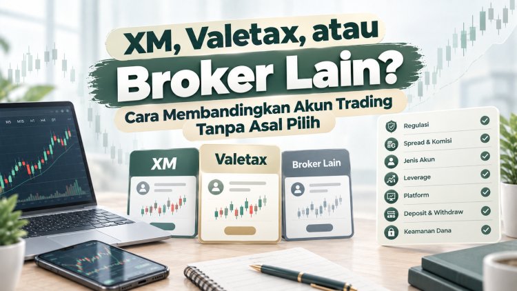 XM, Valetax, atau Broker Lain? Cara Membandingkan Akun Trading Tanpa Asal Pilih