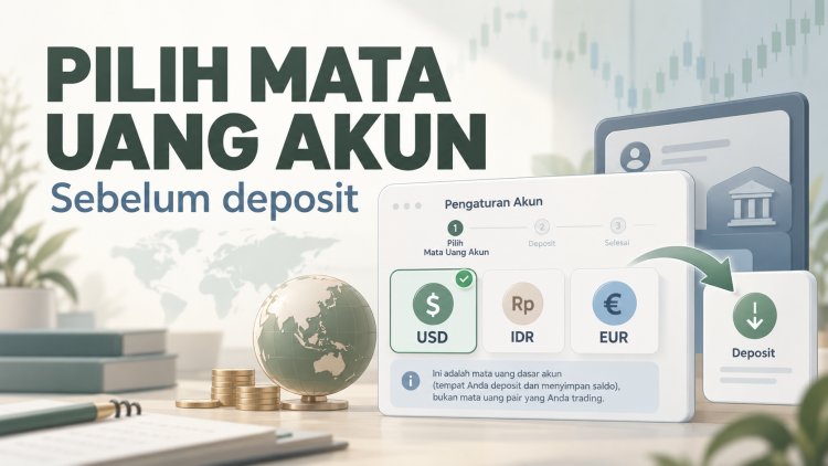 Sebelum Deposit, Pahami Cara Memilih Mata Uang Akun Trading