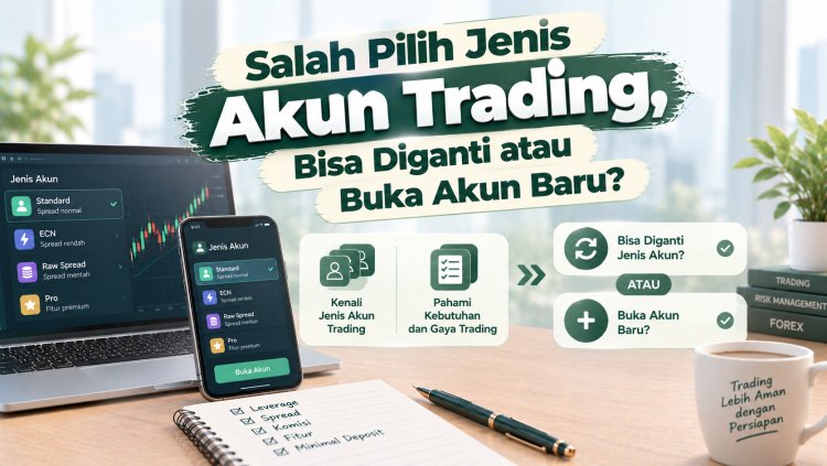 Salah Pilih Jenis Akun Trading, Bisa Diganti atau Buka Akun Baru?