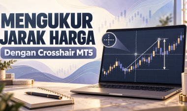 Mengukur Jarak Harga dengan Crosshair MT5