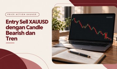 Entry Sell XAUUSD dengan Candle Bearish dan Tren