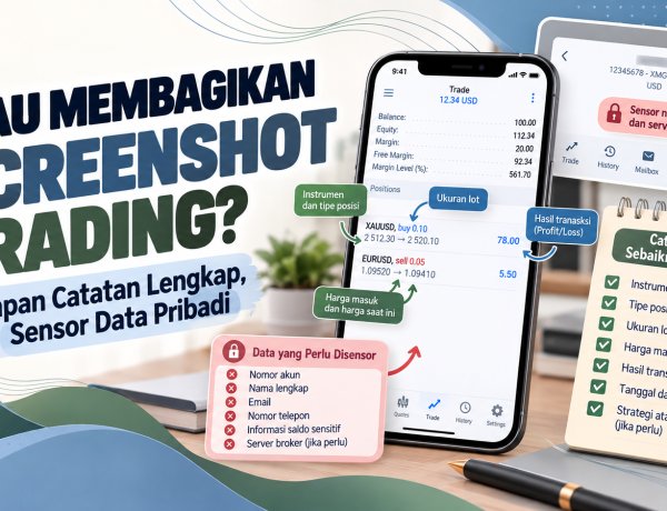 Mau Membagikan Screenshot Trading? Simpan Catatan Lengkap, Sensor Data Pribadi