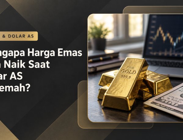 Mengapa Harga Emas Bisa Naik Saat Dolar AS Melemah?