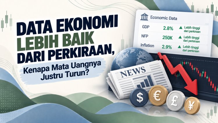 Data Ekonomi Lebih Baik dari Perkiraan, Kenapa Mata Uangnya Justru Turun?