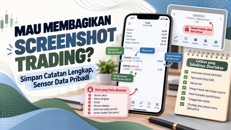 Mau Membagikan Screenshot Trading? Simpan Catatan Lengkap, Sensor Data Pribadi