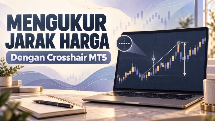 Mengukur Jarak Harga dengan Crosshair MT5